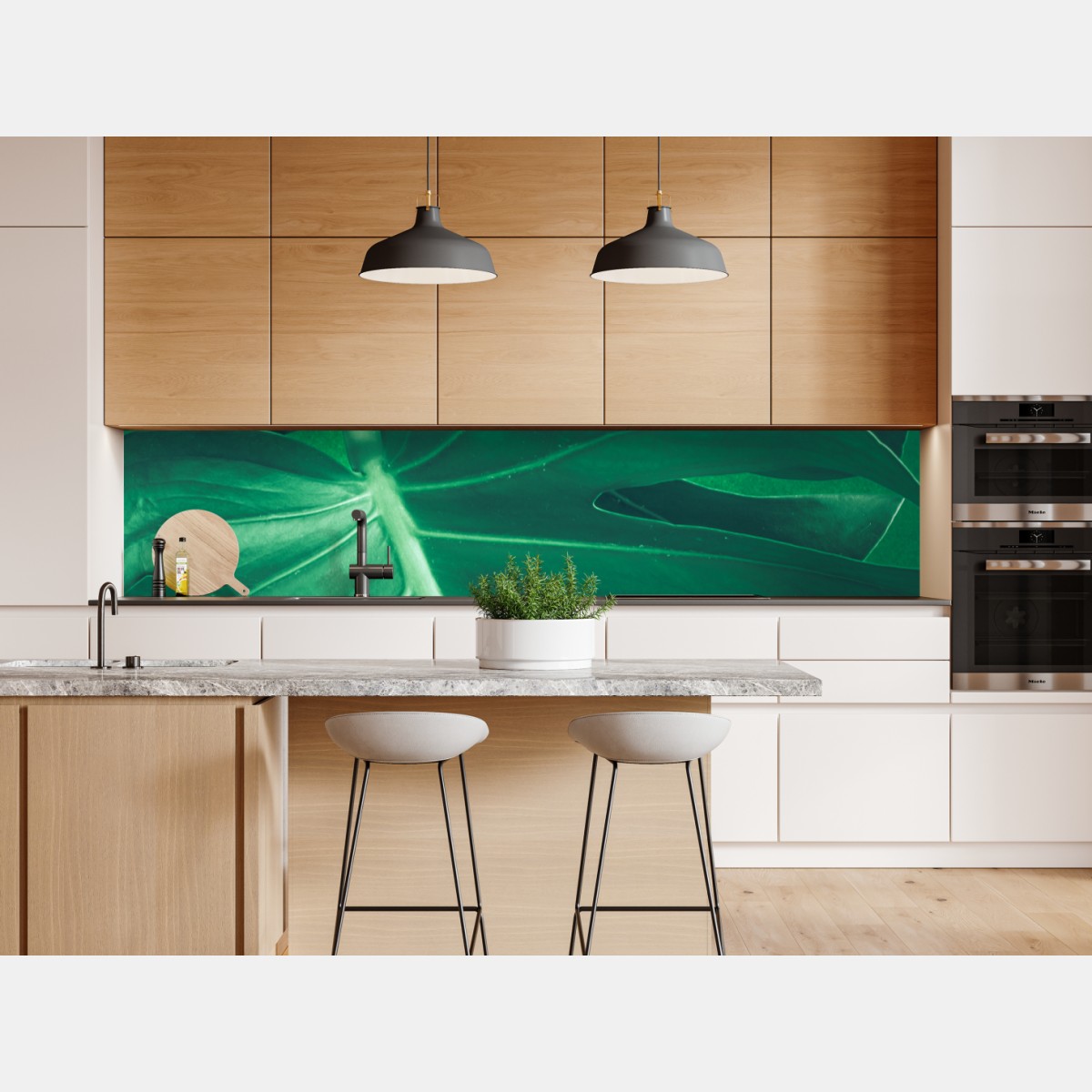 Repositionierbarer Aufkleber prächtiges monstera-blatt nahaufnahme – Wallnifity® Repositionierbarer Aufkleber prächtiges monstera-blatt nahaufnahme – Wallnifity®