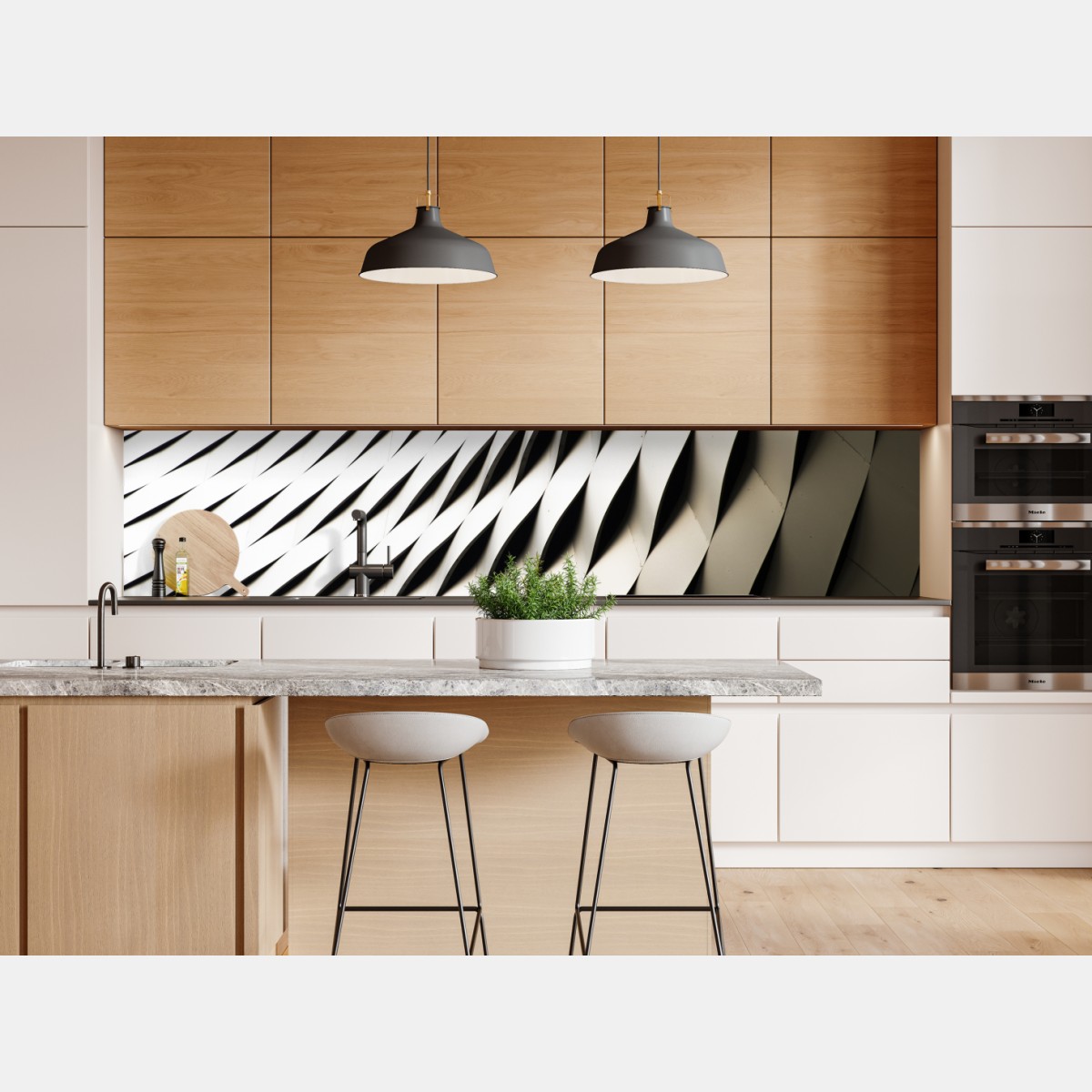 Repositionierbarer Aufkleber modernes geometrisches architekturmuster – Wallnifity® Repositionierbarer Aufkleber modernes geometrisches architekturmuster – Wallnifity®
