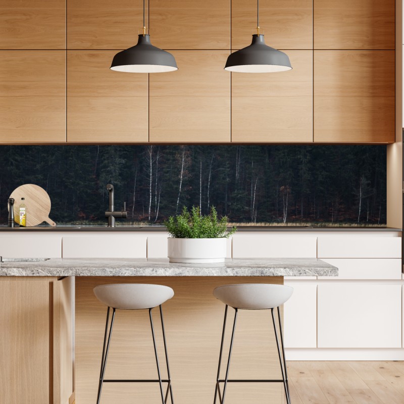 Repositionierbarer Aufkleber elegante violette und weiße callas – Wallnifity®
