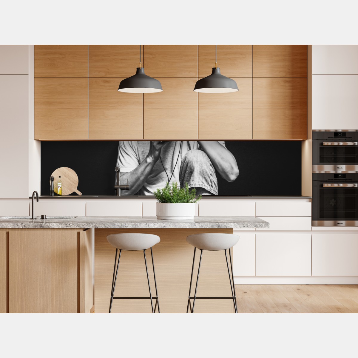 Repositionierbarer Aufkleber introvertierter musiker am keyboard – Wallnifity® Repositionierbarer Aufkleber introvertierter musiker am keyboard – Wallnifity®