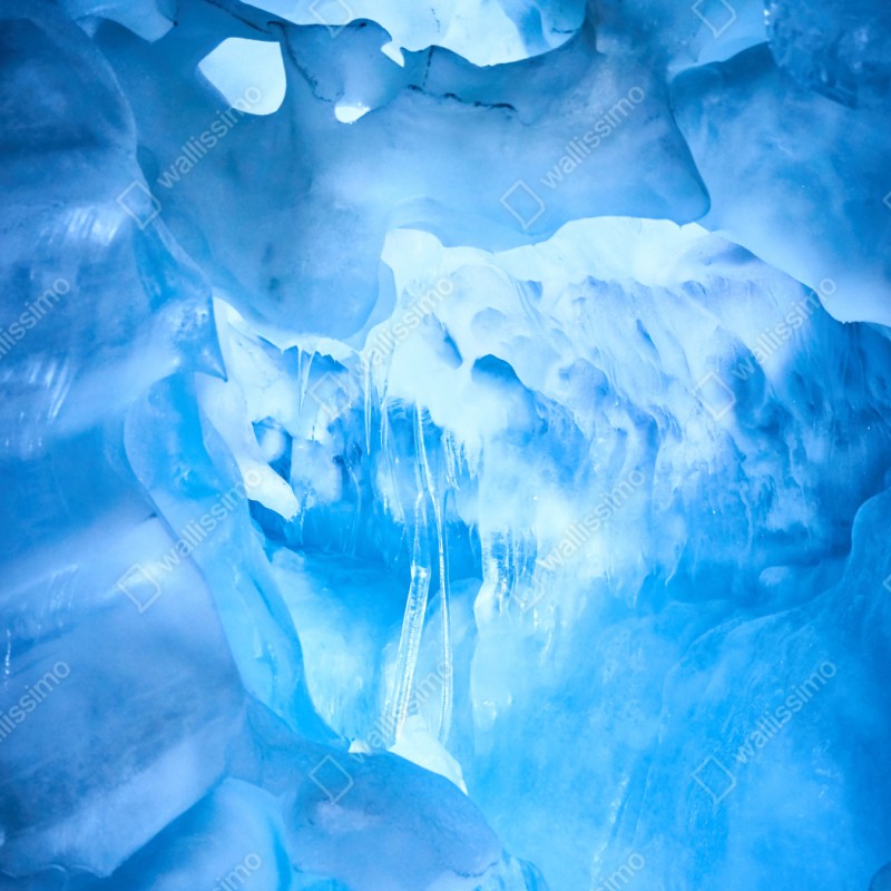 Repositionierbarer Aufkleber ätherische blaue eishöhle – Wallnifity® Repositionierbarer Aufkleber ätherische blaue eishöhle – Wallnifity®