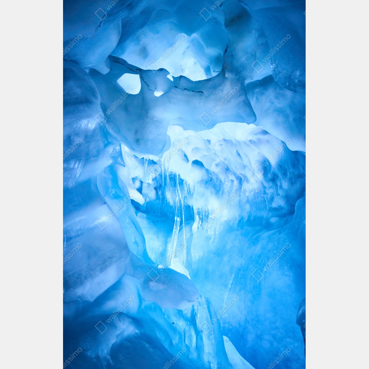 Repositionierbarer Aufkleber ätherische blaue eishöhle – Wallnifity® Repositionierbarer Aufkleber ätherische blaue eishöhle – Wallnifity®