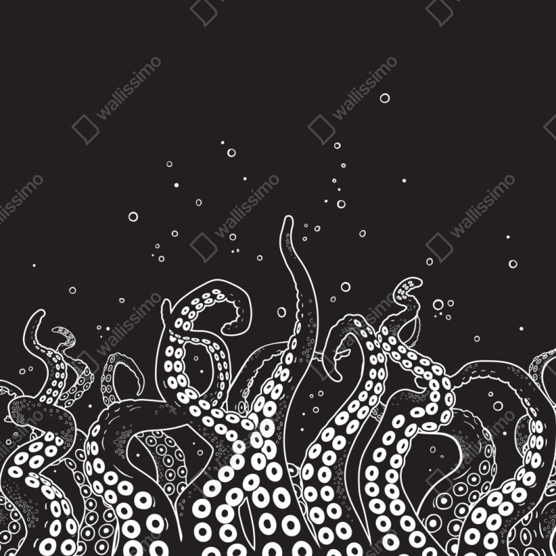 Repositionierbarer Aufkleber oktopus tentakel muster – Wallnifity® Repositionierbarer Aufkleber oktopus tentakel muster – Wallnifity®