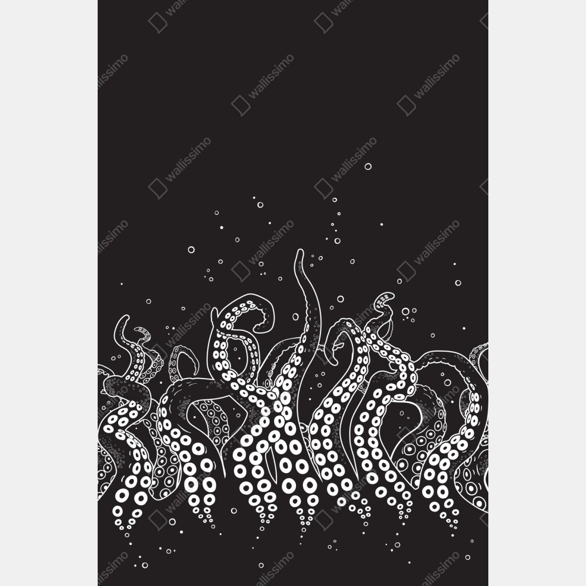 Repositionierbarer Aufkleber oktopus tentakel muster – Wallnifity® Repositionierbarer Aufkleber oktopus tentakel muster – Wallnifity®