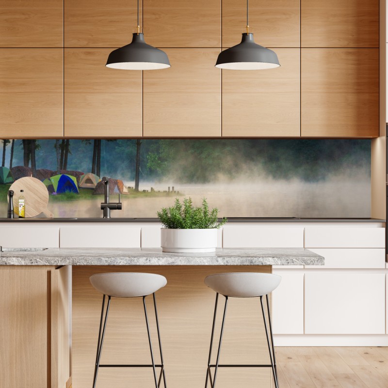 Repositionierbarer Aufkleber goldenes blatt auf schwarzem hintergrund – Wallnifity®