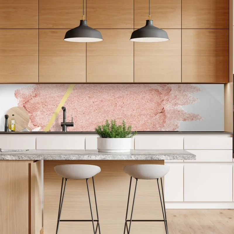 Repositionierbarer Aufkleber pastellrosa geometrisches dreieck – Wallnifity® Repositionierbarer Aufkleber pastellrosa geometrisches dreieck – Wallnifity®