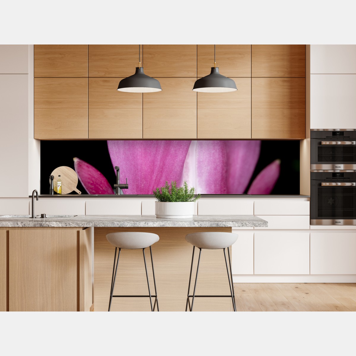 Repositionierbarer Aufkleber zartes rosa herzblüte nahaufnahme – Wallnifity® Repositionierbarer Aufkleber zartes rosa herzblüte nahaufnahme – Wallnifity®