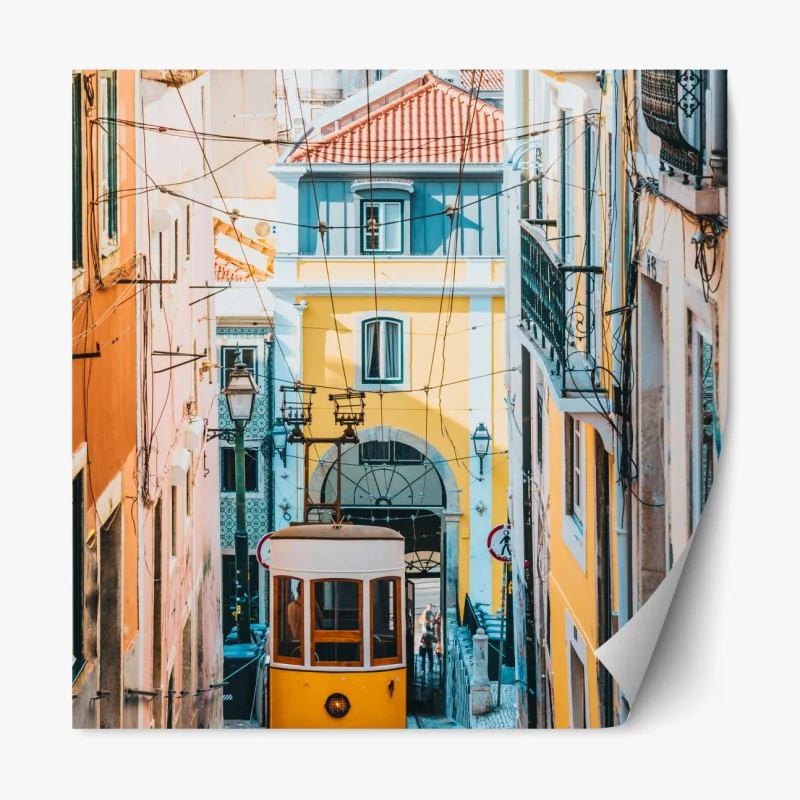 Repositionierbarer Aufkleber Hong Kong stadtpanorama bei dämmerung – Wallnifity®
