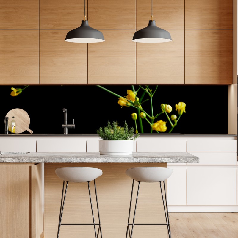 Repositionierbarer Aufkleber Dallas skyline im violetten abendlicht – Wallnifity®