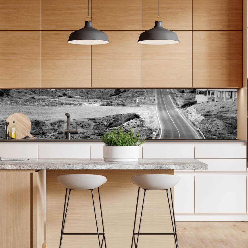 Repositionierbarer Aufkleber Dallas skyline im violetten abendlicht – Wallnifity®