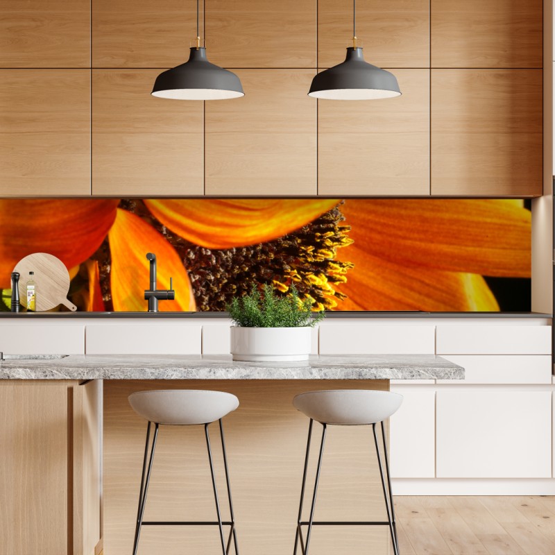Repositionierbarer Aufkleber bunte gewürze und kräuter auf holz – Wallnifity®