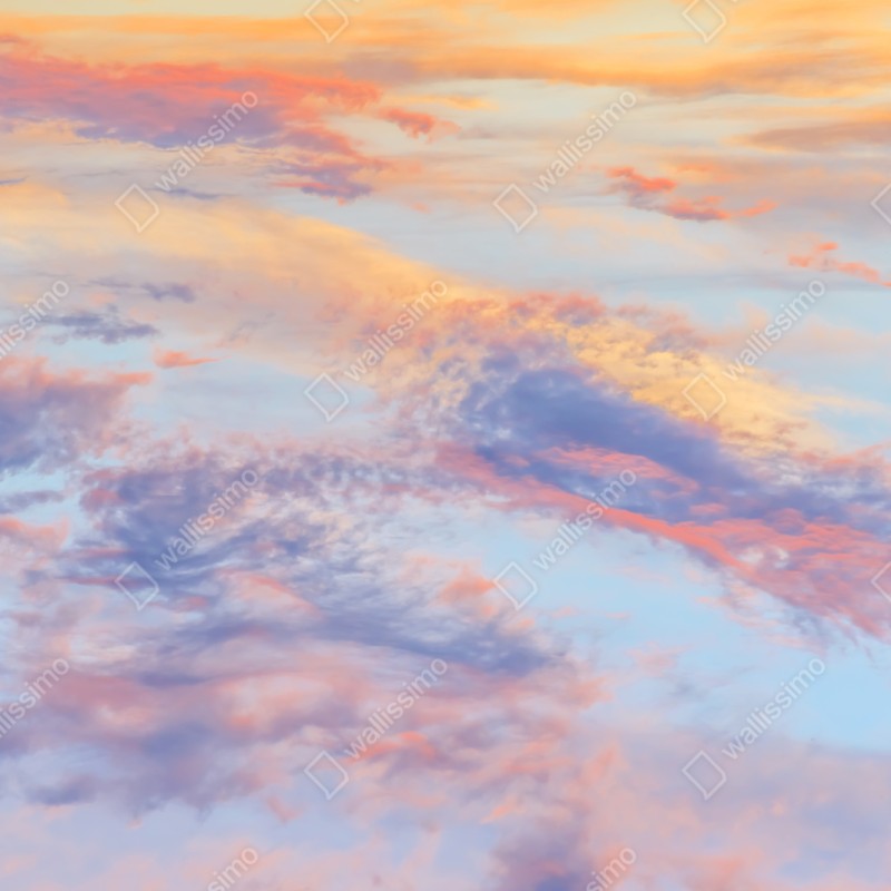Repositionierbarer Aufkleber sanfter pastellhimmel bei sonnenaufgang – Wallnifity® Repositionierbarer Aufkleber sanfter pastellhimmel bei sonnenaufgang – Wallnifity®