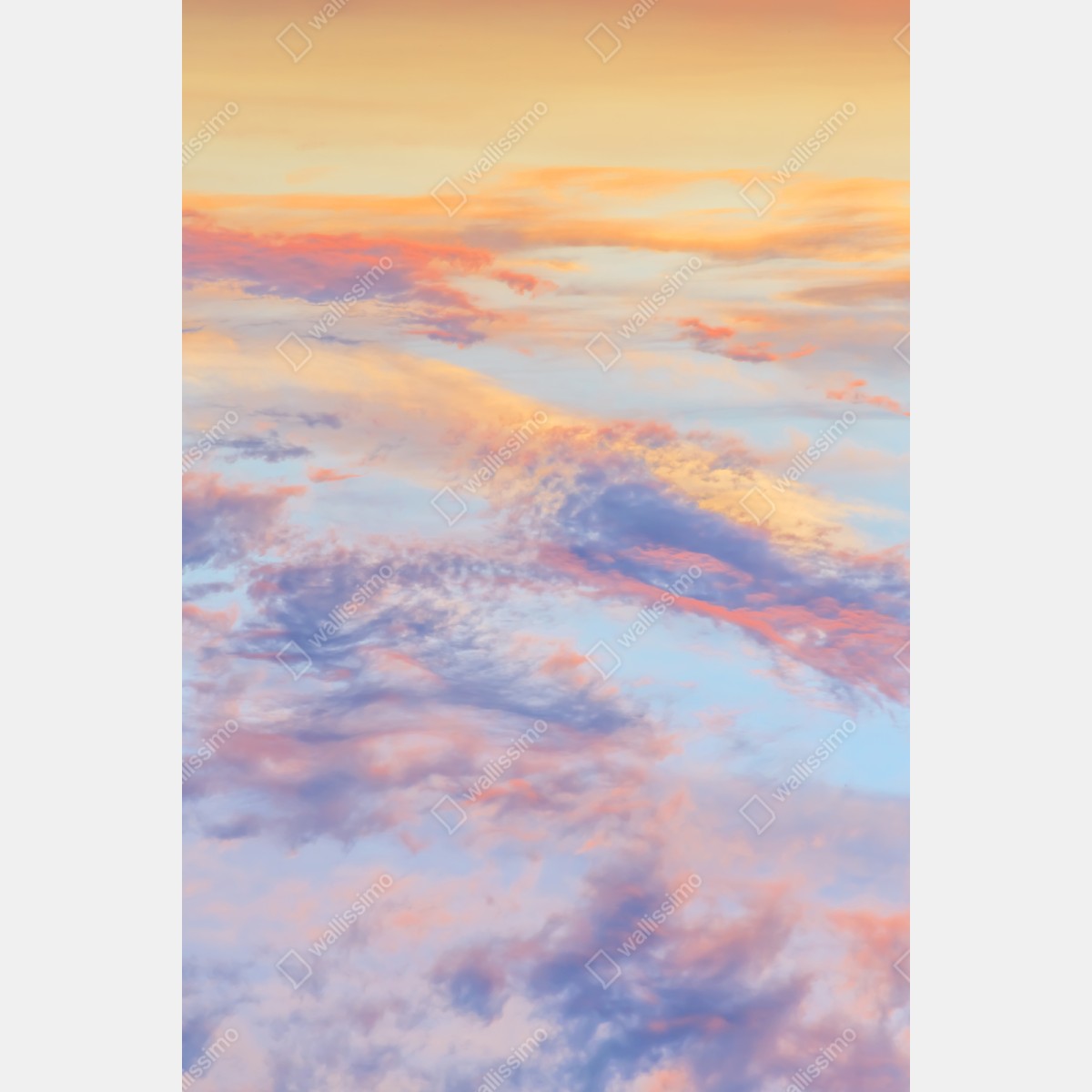 Repositionierbarer Aufkleber sanfter pastellhimmel bei sonnenaufgang – Wallnifity® Repositionierbarer Aufkleber sanfter pastellhimmel bei sonnenaufgang – Wallnifity®