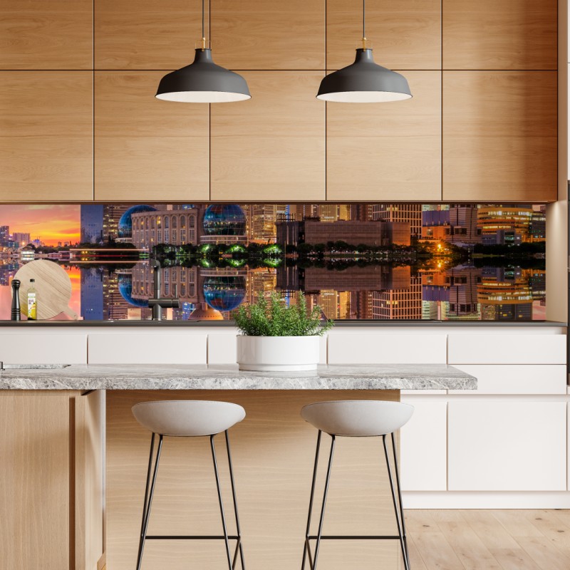 Repositionierbarer Aufkleber pastelliges blättermuster für die wand – Wallnifity®