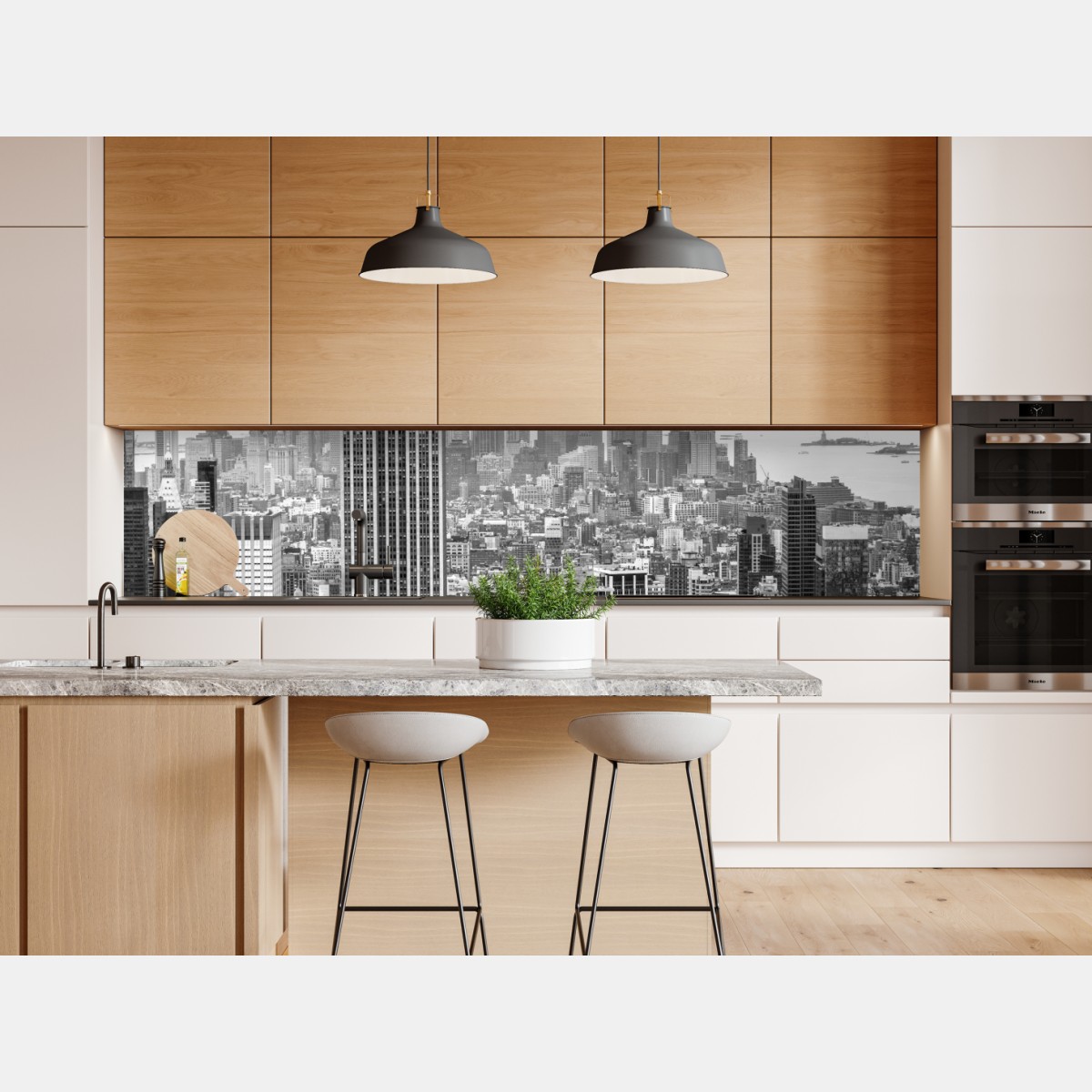 Repositionierbarer Aufkleber zeitlose New York skyline mit Empire State Building – Wallnifity® Repositionierbarer Aufkleber zeitlose New York skyline mit Empire State Building – Wallnifity®