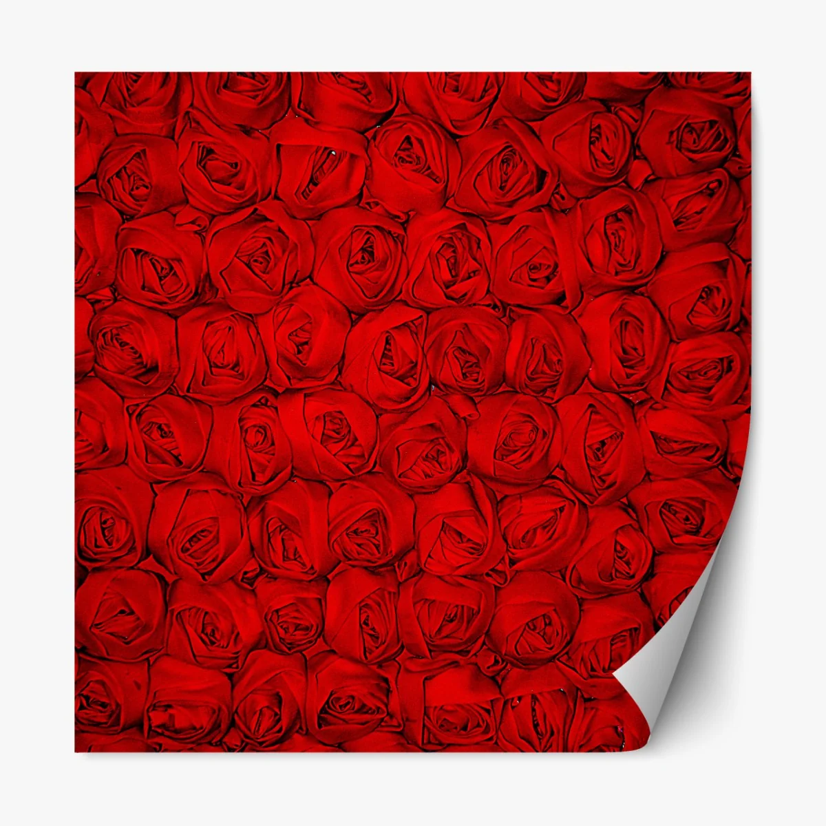 Repositionierbarer Aufkleber endlose rote rosen – Wallnifity®