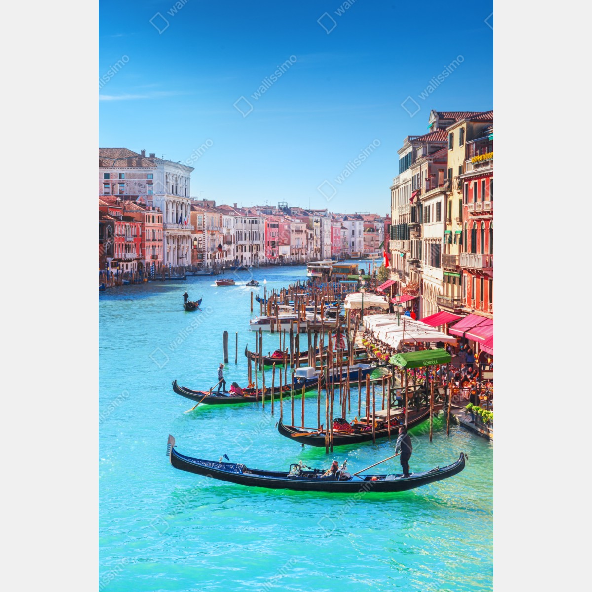 Repositionierbarer Aufkleber Venedig großer kanal stadtansicht – Wallnifity® Repositionierbarer Aufkleber Venedig großer kanal stadtansicht – Wallnifity®