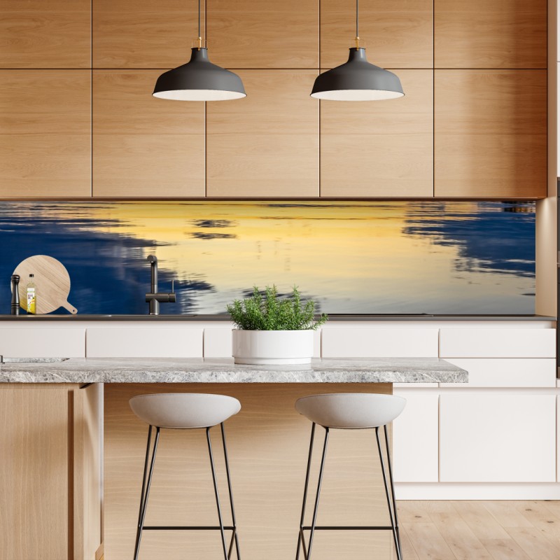 Repositionierbarer Aufkleber leuchtende mexikanische sonnenblume auf schwarzem hintergrund – Wallnifity®