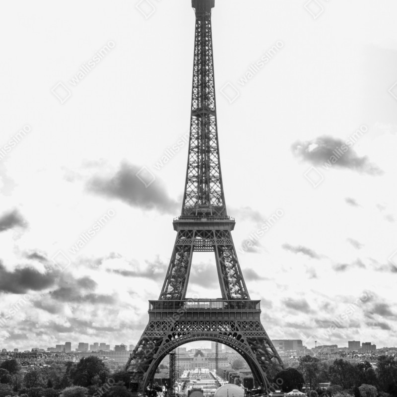 Repositionierbarer Aufkleber Paris Eiffelturm in monochrom – Wallnifity® Repositionierbarer Aufkleber Paris Eiffelturm in monochrom – Wallnifity®