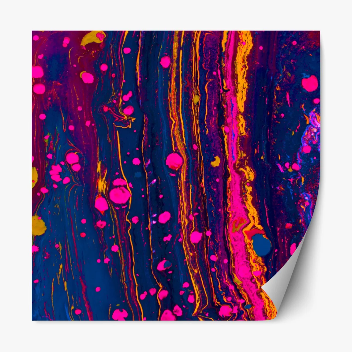 Repositionierbarer Aufkleber neon marmorierte abstrakte wandgrafik – Wallnifity® Repositionierbarer Aufkleber neon marmorierte abstrakte wandgrafik – Wallnifity®