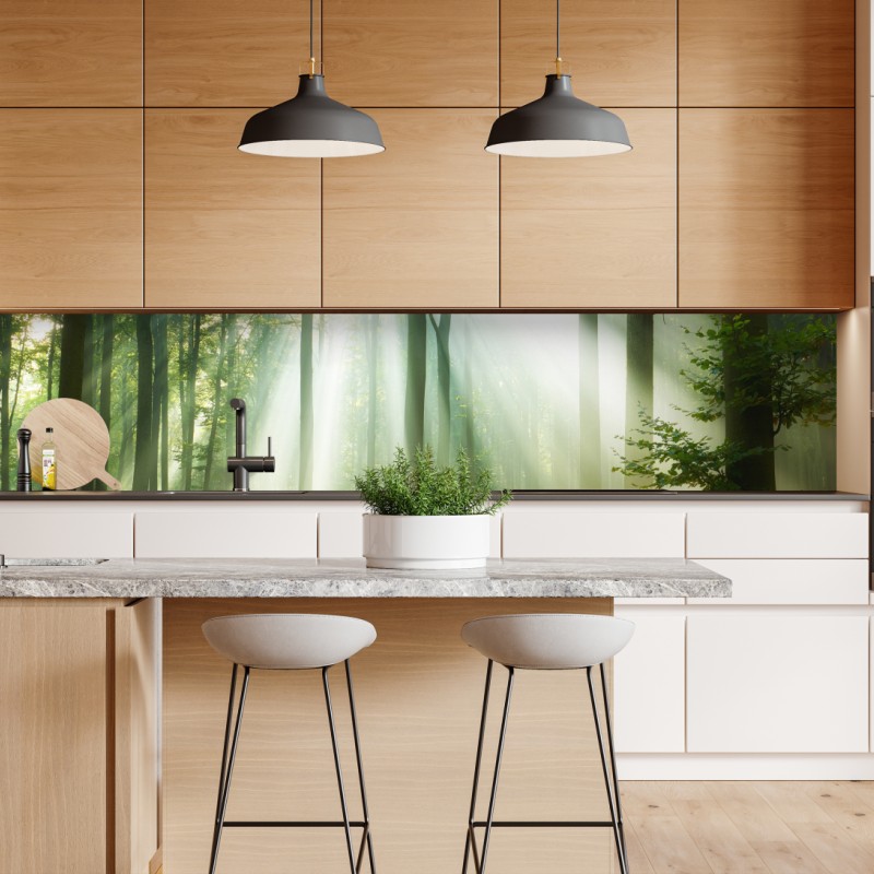 Repositionierbarer Aufkleber moosiger regenwaldpfad auf der Tasman-Halbinsel – Wallnifity®