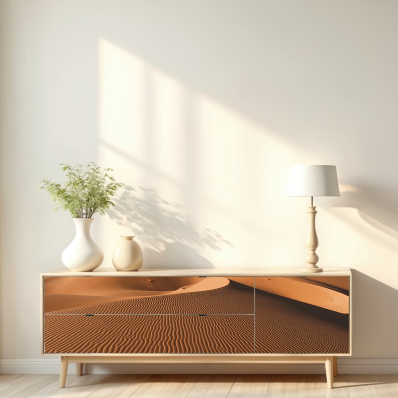 Repositionierbarer Aufkleber goldene sanddünen unter tiefblauem himmel – Wallnifity® Repositionierbarer Aufkleber goldene sanddünen unter tiefblauem himmel – Wallnifity®
