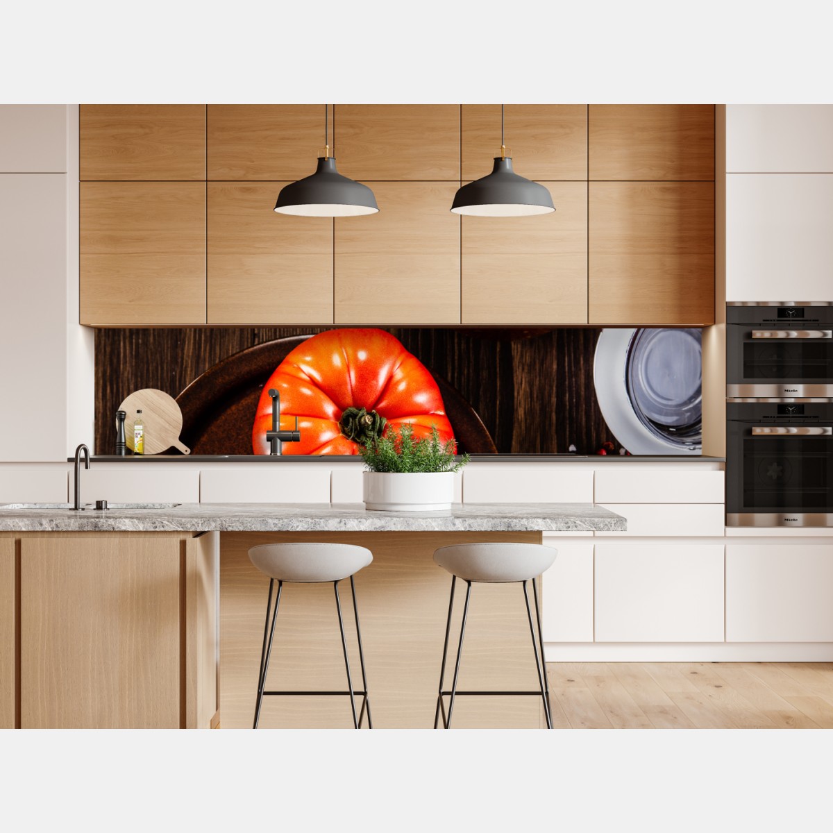 Repositionierbarer Aufkleber frische tomaten und hausgemachte tomatensauce – Wallnifity® Repositionierbarer Aufkleber frische tomaten und hausgemachte tomatensauce – Wallnifity®