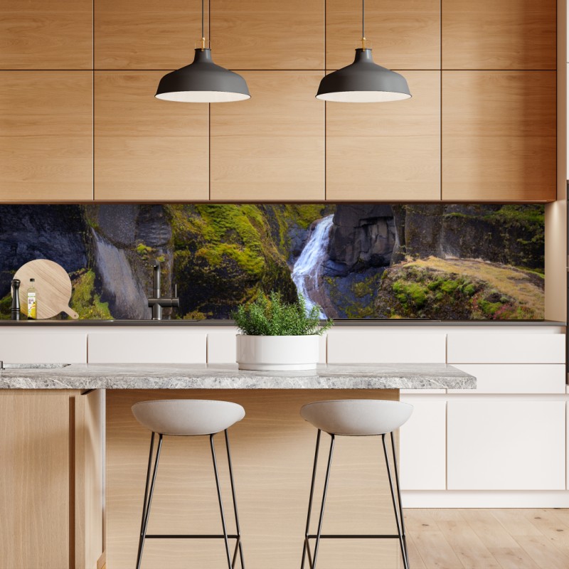 Repositionierbarer Aufkleber elegantes beiges damastmuster – Wallnifity®