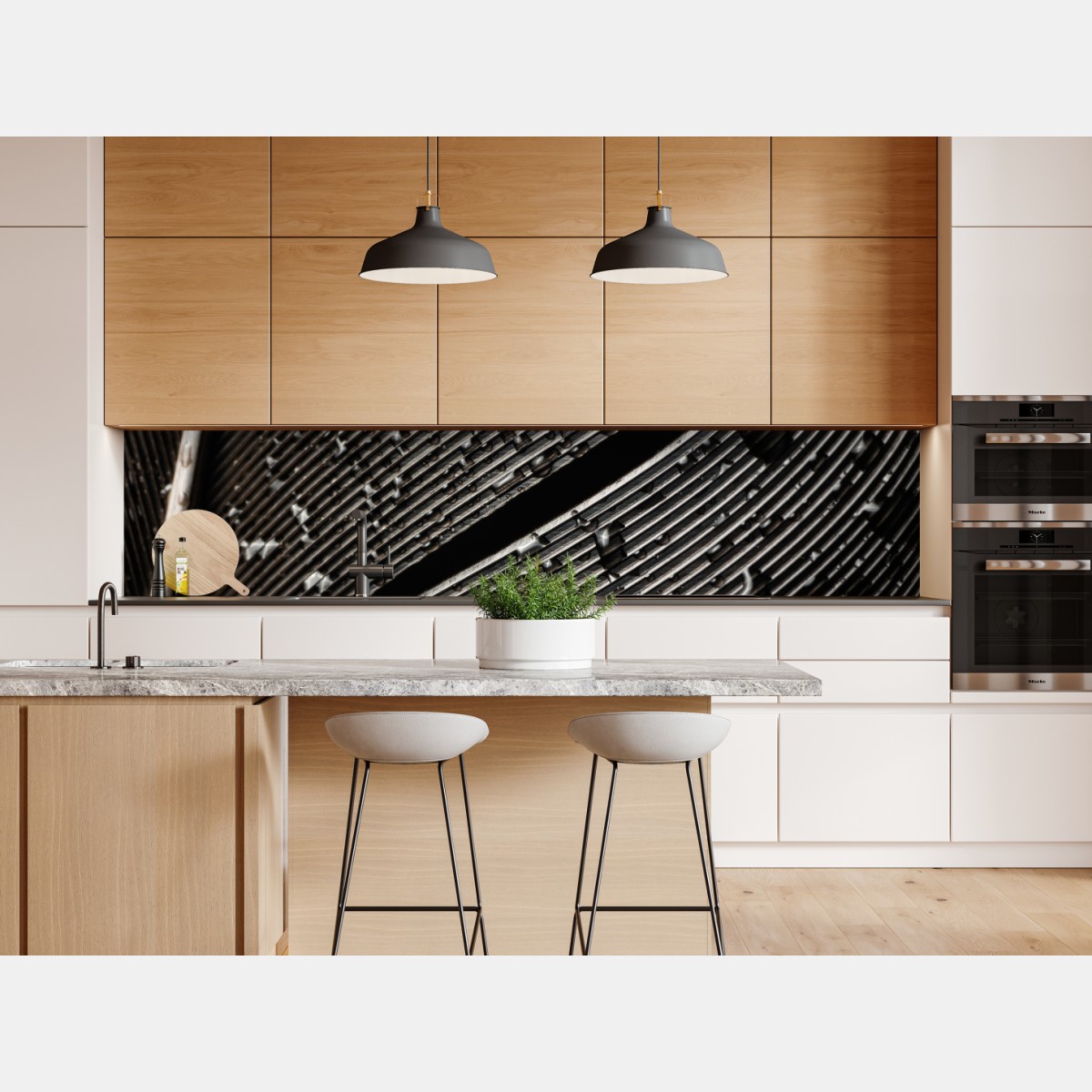 Repositionierbarer Aufkleber monochrome feder mit wassertropfen – Wallnifity® Repositionierbarer Aufkleber monochrome feder mit wassertropfen – Wallnifity®
