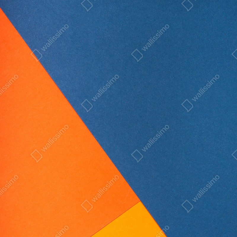 Repositionierbarer Aufkleber mutige geometrische komposition in blau und orange – Wallnifity® Repositionierbarer Aufkleber mutige geometrische komposition in blau und orange – Wallnifity®