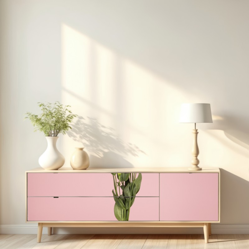 Repositionierbarer Aufkleber zarter rosa eustoma-strauß – Wallnifity® Repositionierbarer Aufkleber zarter rosa eustoma-strauß – Wallnifity®