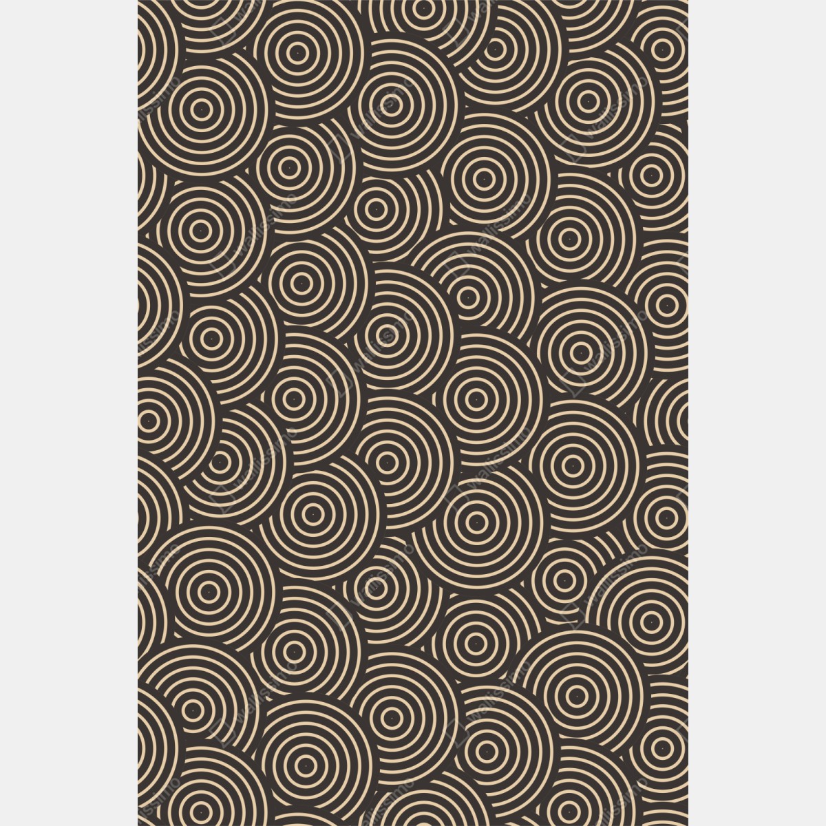 Repositionierbarer Aufkleber retro konzentrische kreise muster – Wallnifity® Repositionierbarer Aufkleber retro konzentrische kreise muster – Wallnifity®