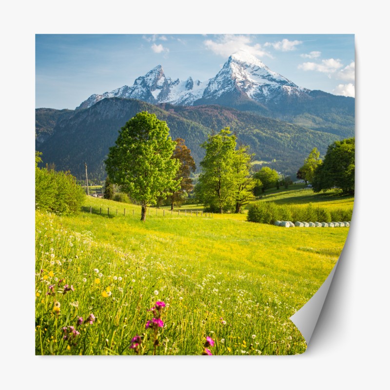 Repositionierbarer Aufkleber dramatische küstenklippen mit meerblick – Wallnifity®