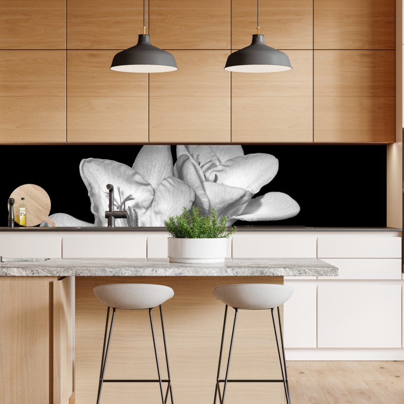 Repositionierbarer Aufkleber eukalyptus aquarellblätter auf dunklem hintergrund – Wallnifity®