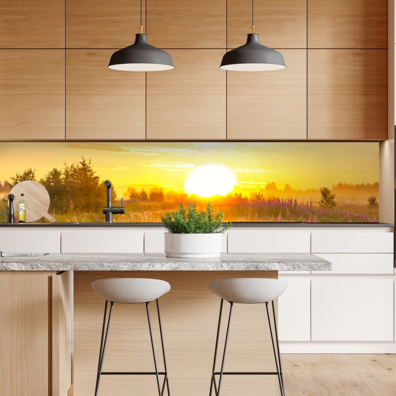 Repositionierbarer Aufkleber New York skyline bei sonnenuntergang – Wallnifity®