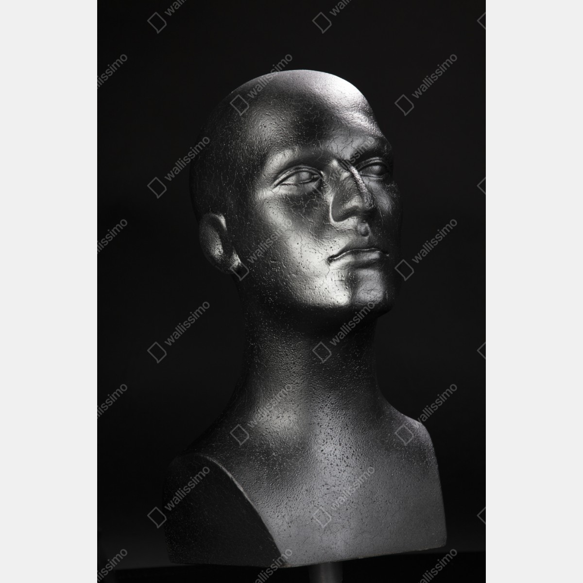 Repositionierbarer Aufkleber schwarze büste eines mannequins – Wallnifity® Repositionierbarer Aufkleber schwarze büste eines mannequins – Wallnifity®