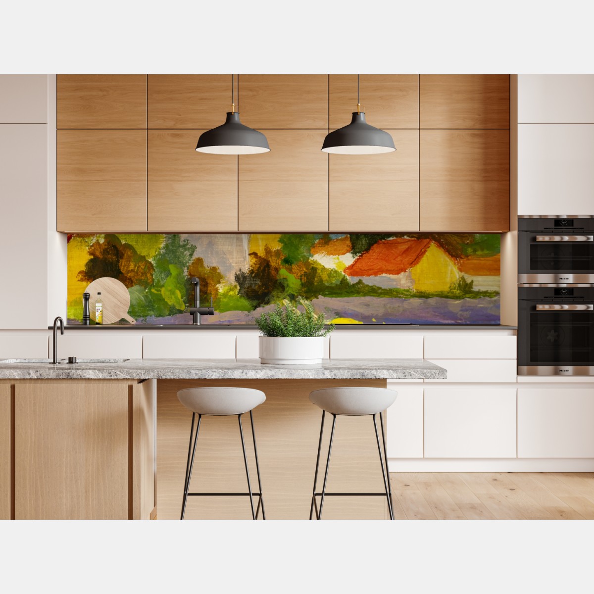Repositionierbarer Aufkleber lavendelfelder bei sonnenuntergang – Wallnifity® Repositionierbarer Aufkleber lavendelfelder bei sonnenuntergang – Wallnifity®