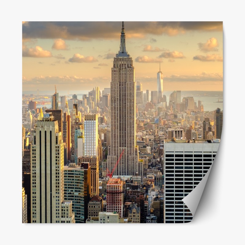 Repositionierbarer Aufkleber Eiffelturm am Champ de Mars, lebendige pariser skyline – Wallnifity®