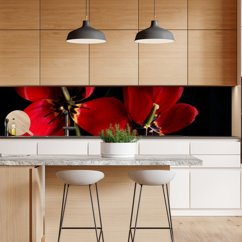 Repositionierbarer Aufkleber anmutige flamingos im flachen wasser – Wallnifity®