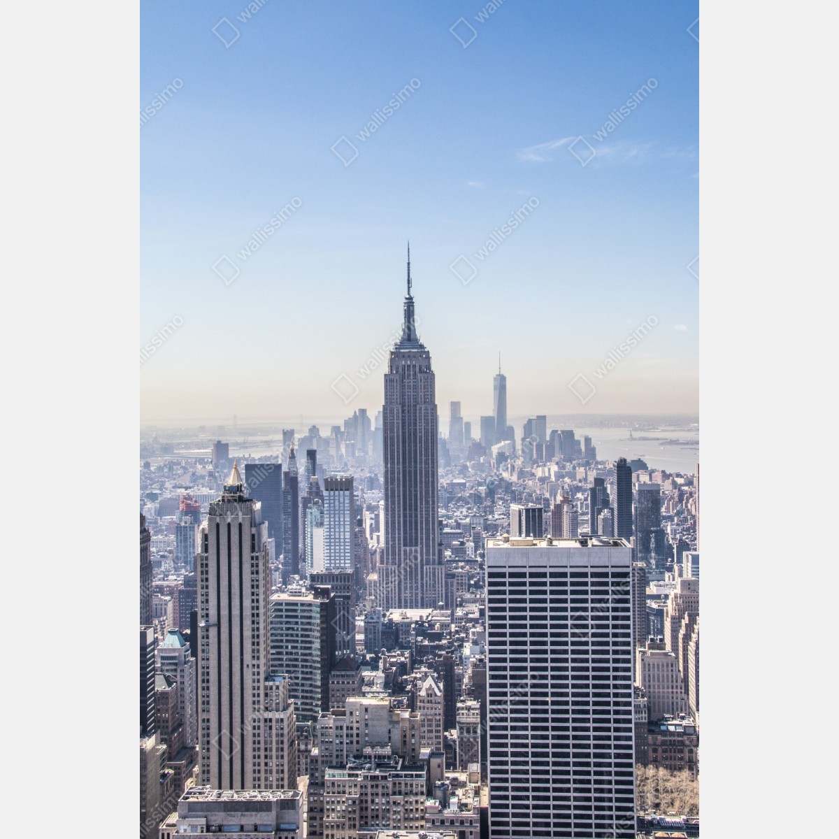 Repositionierbarer Aufkleber New York skyline mit Empire State Building – Wallnifity® Repositionierbarer Aufkleber New York skyline mit Empire State Building – Wallnifity®