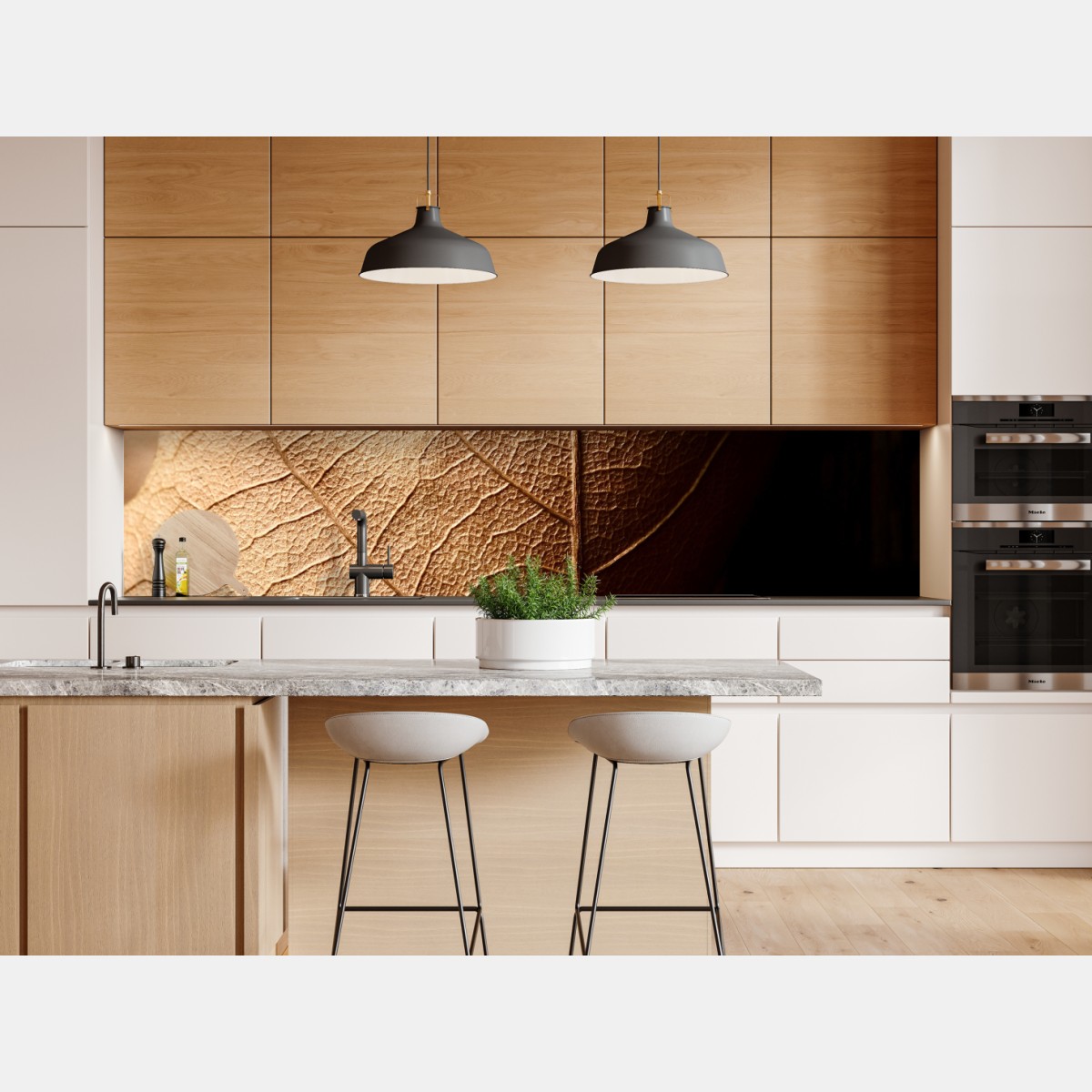Repositionierbarer Aufkleber strukturiertes trockenes blatt nahaufnahme – Wallnifity® Repositionierbarer Aufkleber strukturiertes trockenes blatt nahaufnahme – Wallnifity®