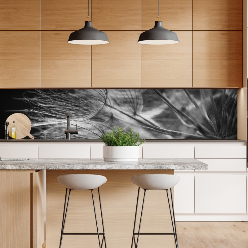 Repositionierbarer Aufkleber sonnige gasse auf der insel mit leuchtender buganvillea – Wallnifity®