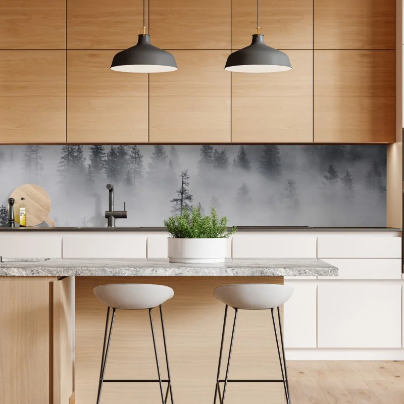 Repositionierbarer Aufkleber Dallas skyline im violetten abendlicht – Wallnifity®
