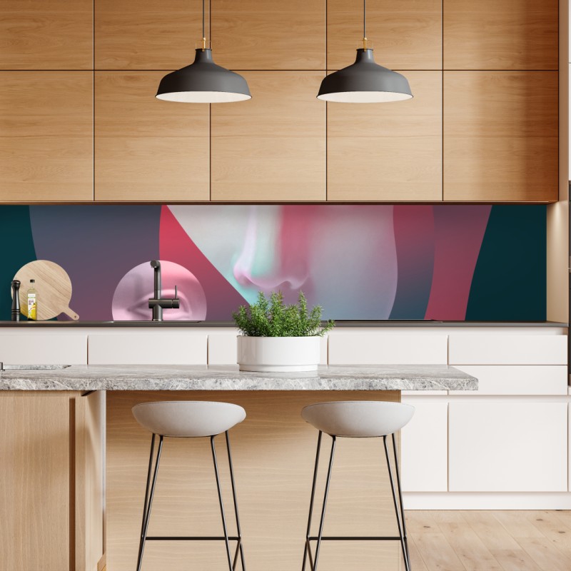 Repositionierbarer Aufkleber weiße calla vor schwarzem hintergrund – Wallnifity®