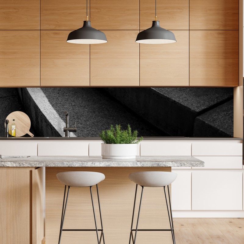 Repositionierbarer Aufkleber dramatische küstenklippen mit meerblick – Wallnifity®