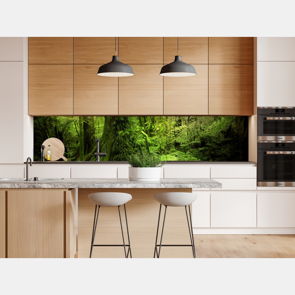 Repositionierbarer Aufkleber üppiger tropischer dschungel – Wallnifity® Repositionierbarer Aufkleber üppiger tropischer dschungel – Wallnifity®