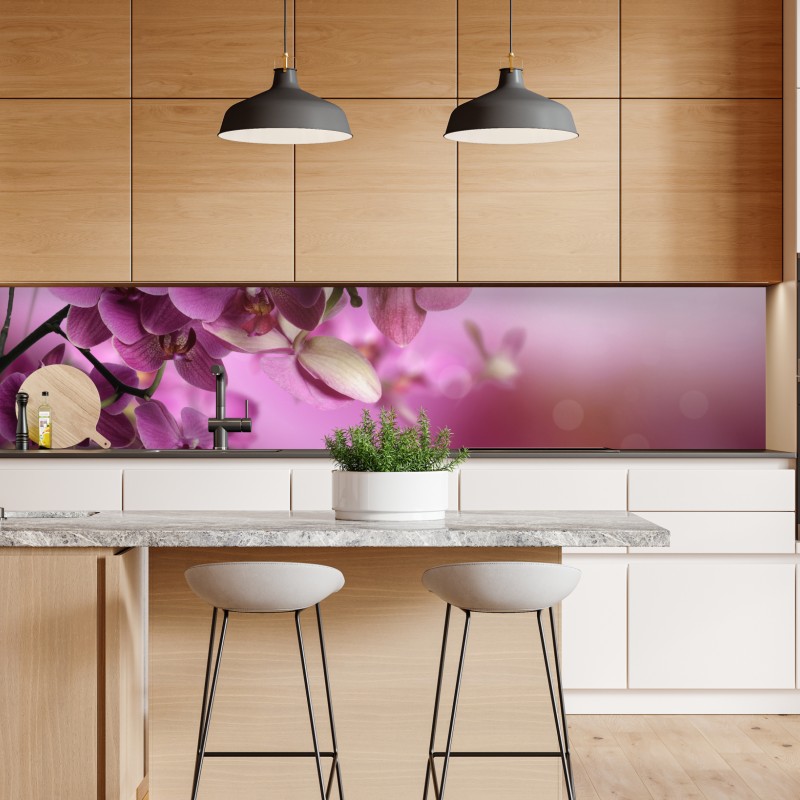Repositionierbarer Aufkleber einsamer baum am stillen see – Wallnifity®