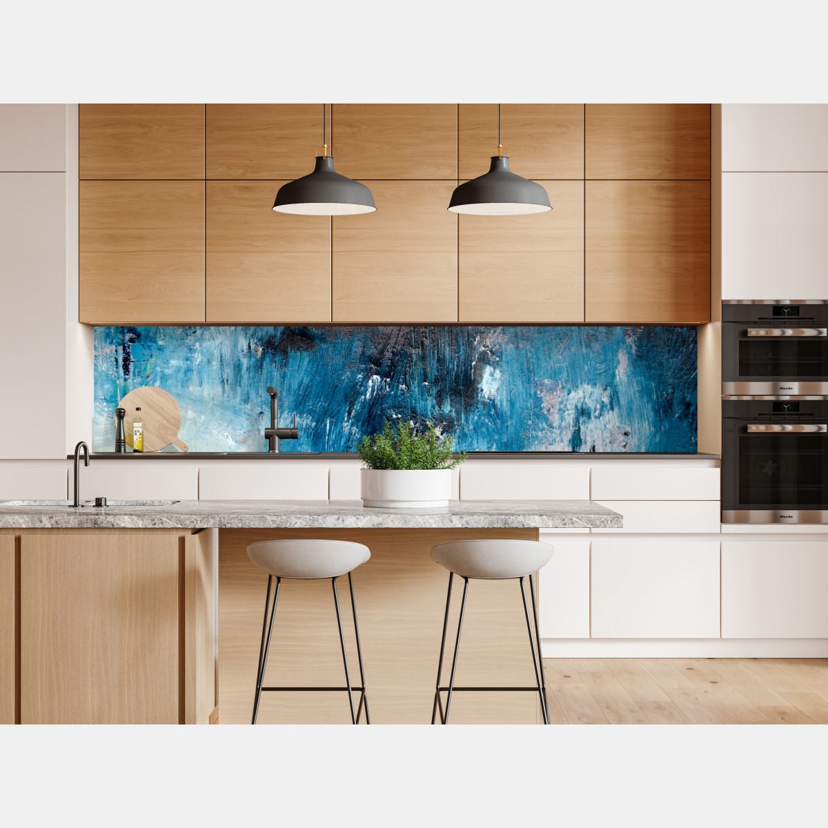Repositionierbarer Aufkleber tiefblaue abstrakte struktur – Wallnifity® Repositionierbarer Aufkleber tiefblaue abstrakte struktur – Wallnifity®