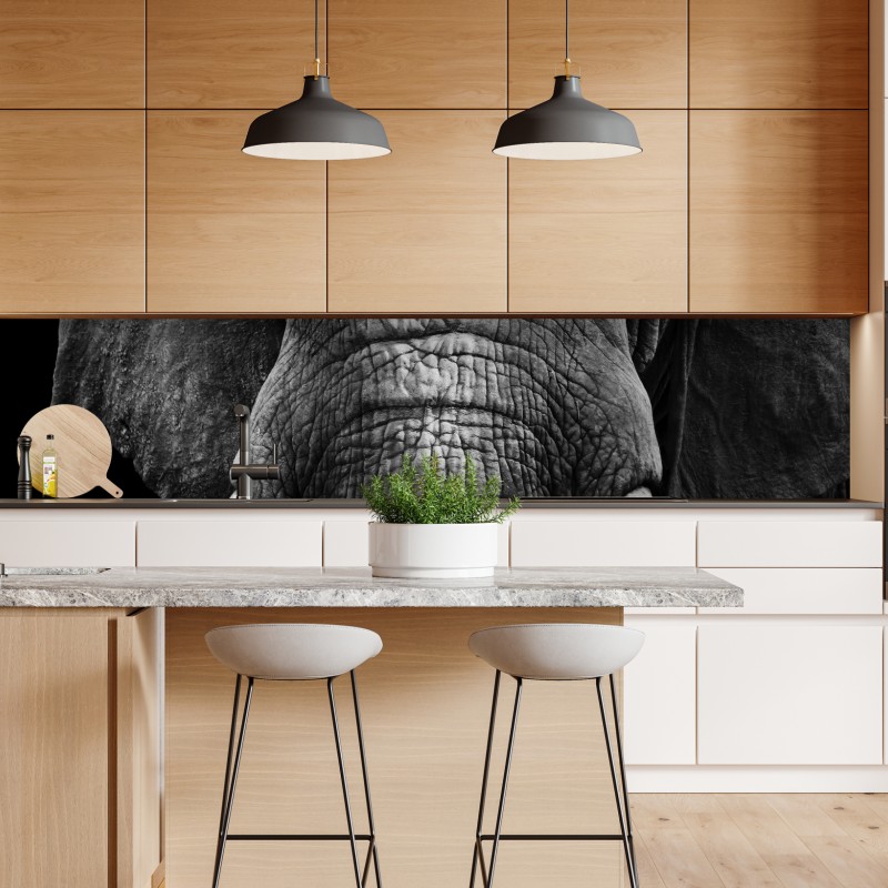 Repositionierbarer Aufkleber elegante calla-lilien in monochrom – Wallnifity®