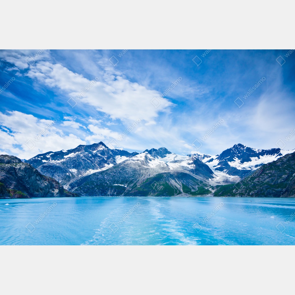 Repositionierbarer Aufkleber schneebedeckte gipfel in Glacier Bay, Alaska – Wallnifity® Repositionierbarer Aufkleber schneebedeckte gipfel in Glacier Bay, Alaska – Wallnifity®